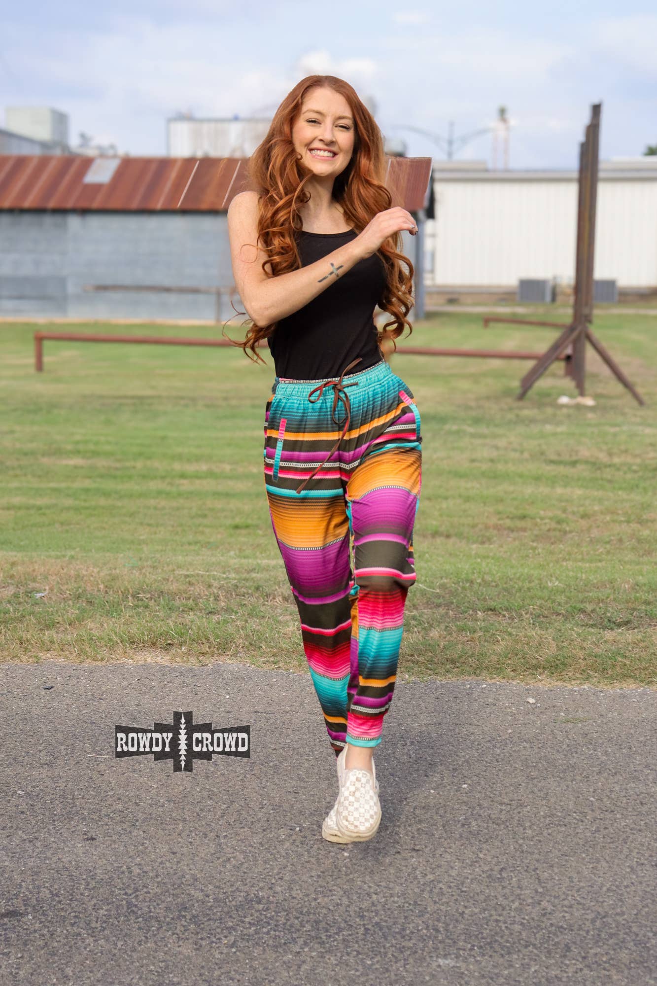 Rowdy Crowd Clothing - Wholesale Lounge Sweatpants/Joggers - Women's - Sangria Joggers2