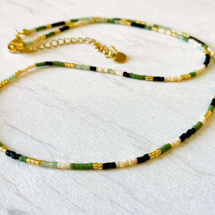 Atelline - Wholesale Kralen/parelketting - Parelsnoer, roestvrijstalen ketting, choker C041