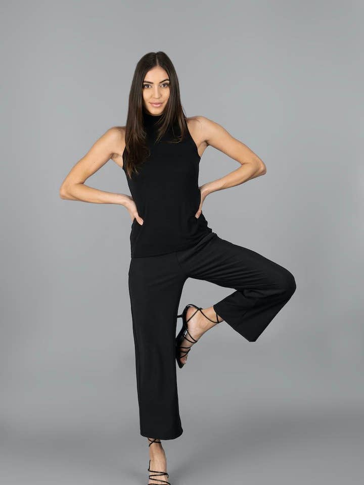 Traveler Ankle Pant (Black) for wholesale by KiraGrace