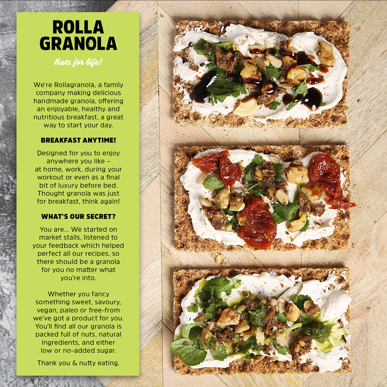 Rollagranola – wholesale Granola – Organic & Nutty Granola1