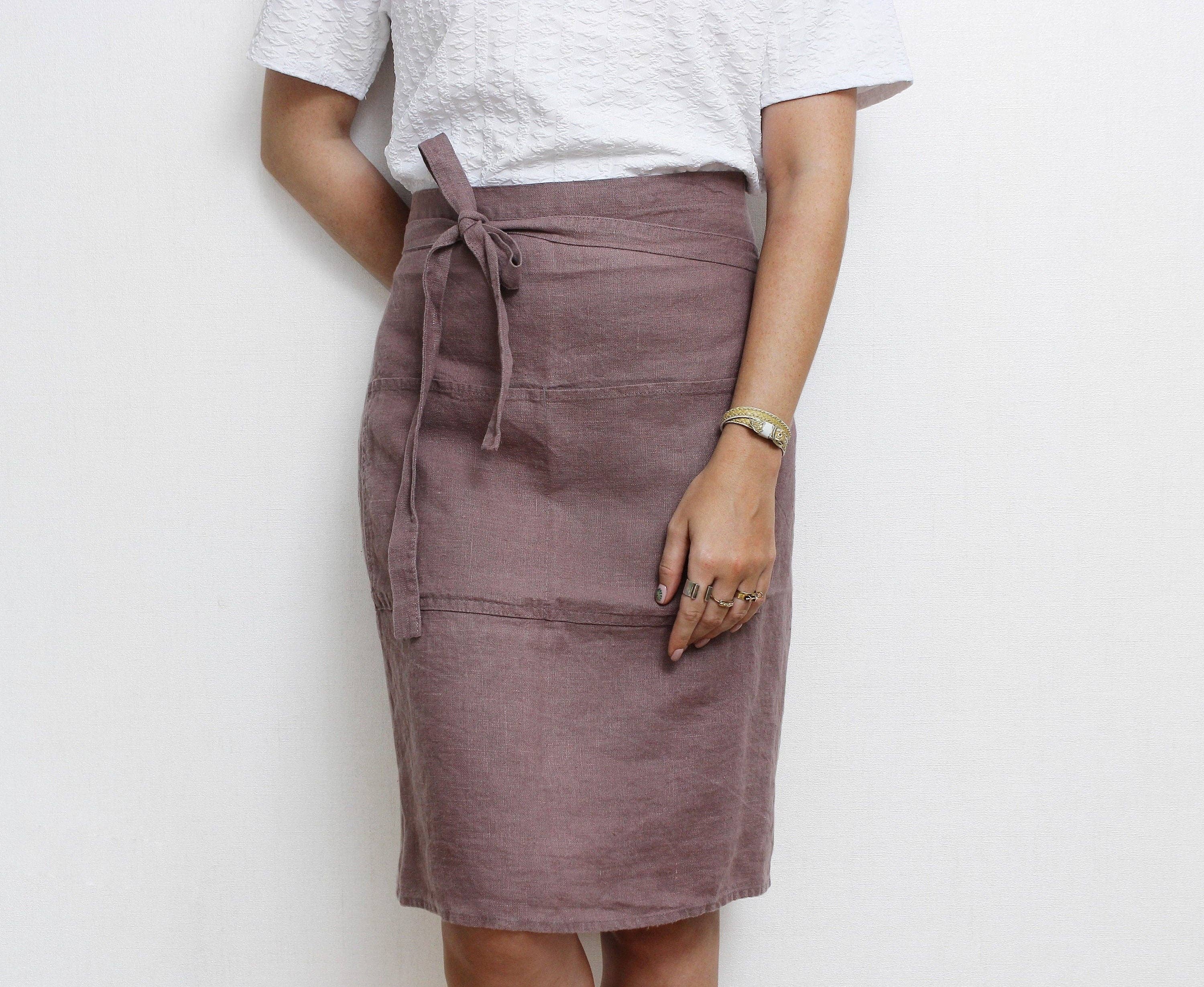 LinenQ - Wholesale Apron - Linen half apron 4