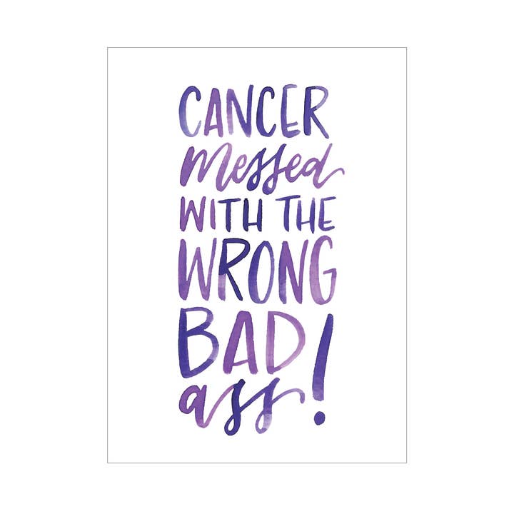 Cartão de saudação de cancro por atacado de Katie Elizabeth Lettering