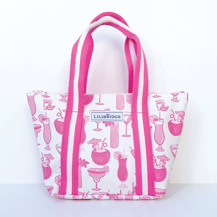Le Mini Tote, Cocktails Roses pour la vente par Lilibridge