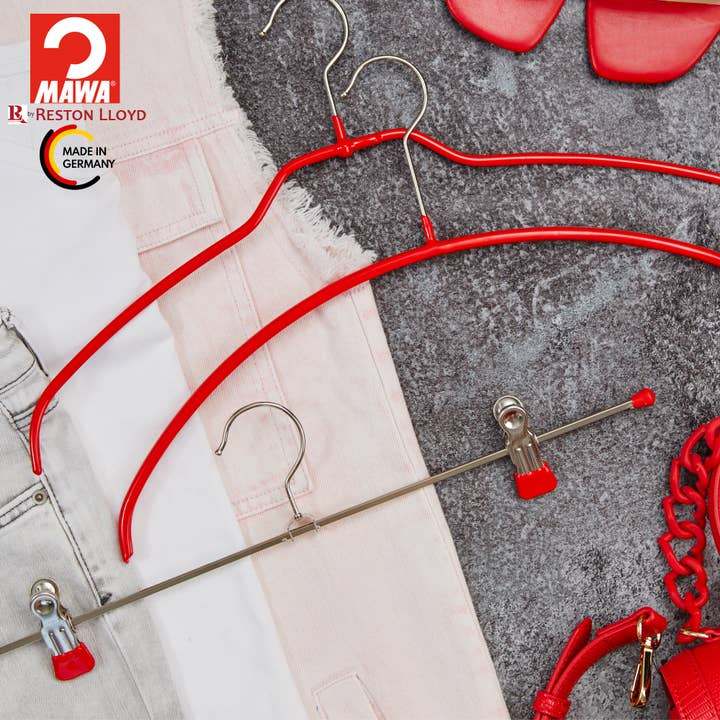 Reston Lloyd - Wholesale Clothes Hangers - MAWA, 16" Pant Clip Bar (4 Colors)8