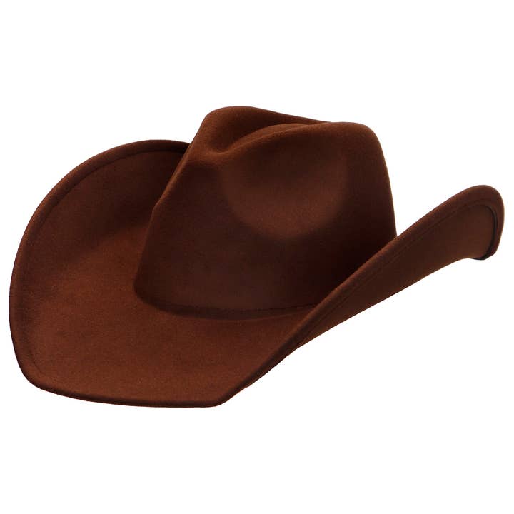 Cap Zone - Wholesale Cowboy Hat - Unisex - Blank Solid Felt Yeehaw Cowboy Hat1