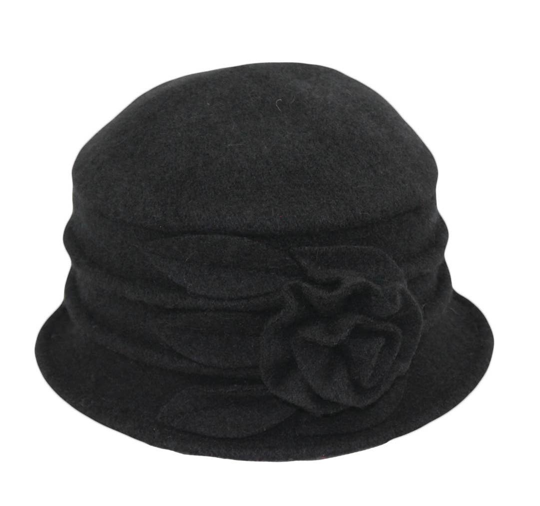 Jeanne Simmons Accessories - Wholesale Cloche Hat - Women's - Cloche Boiled Wool 7554 Hat Winter3