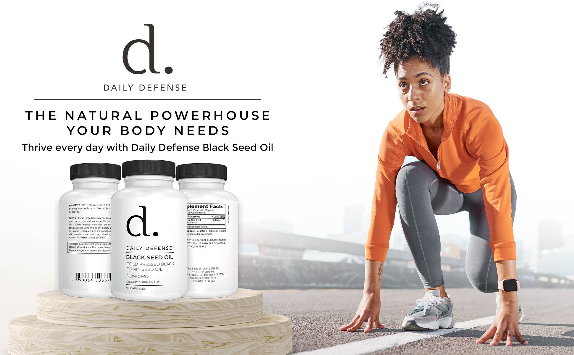 DAILY DEFENSE – wholesale Oral supplement/vitamin – BLACK SEED OIL Cold Pressed Black Cumin Seed Oil Non-GMO9