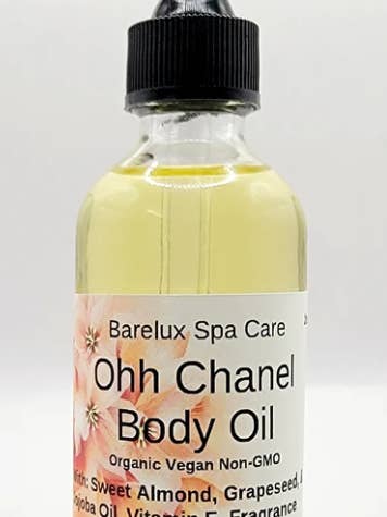 Ohh Chanel Body Oil for wholesale by Barelux Spa Care