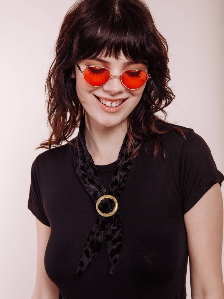 Foxey Lady Black Scarf Tie for wholesale by I'm With The Band