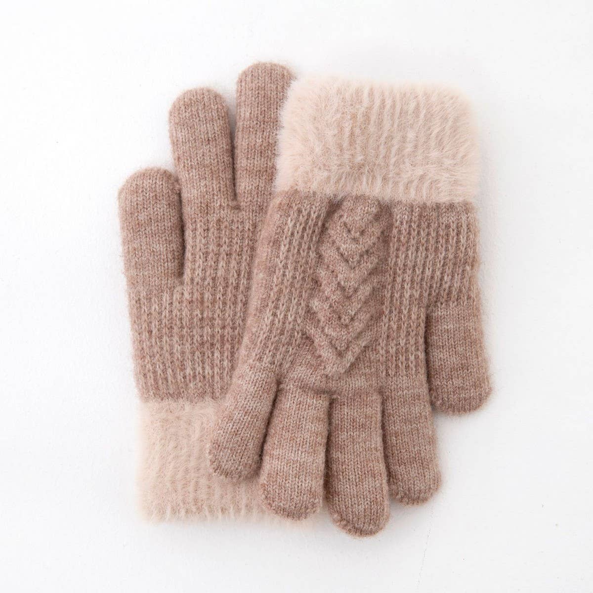NINEXIS - Wholesale Gloves - Kids - CWAG00570_KIDS WINTER PLUSH DOUBLE LAYER WARM GLOVES5