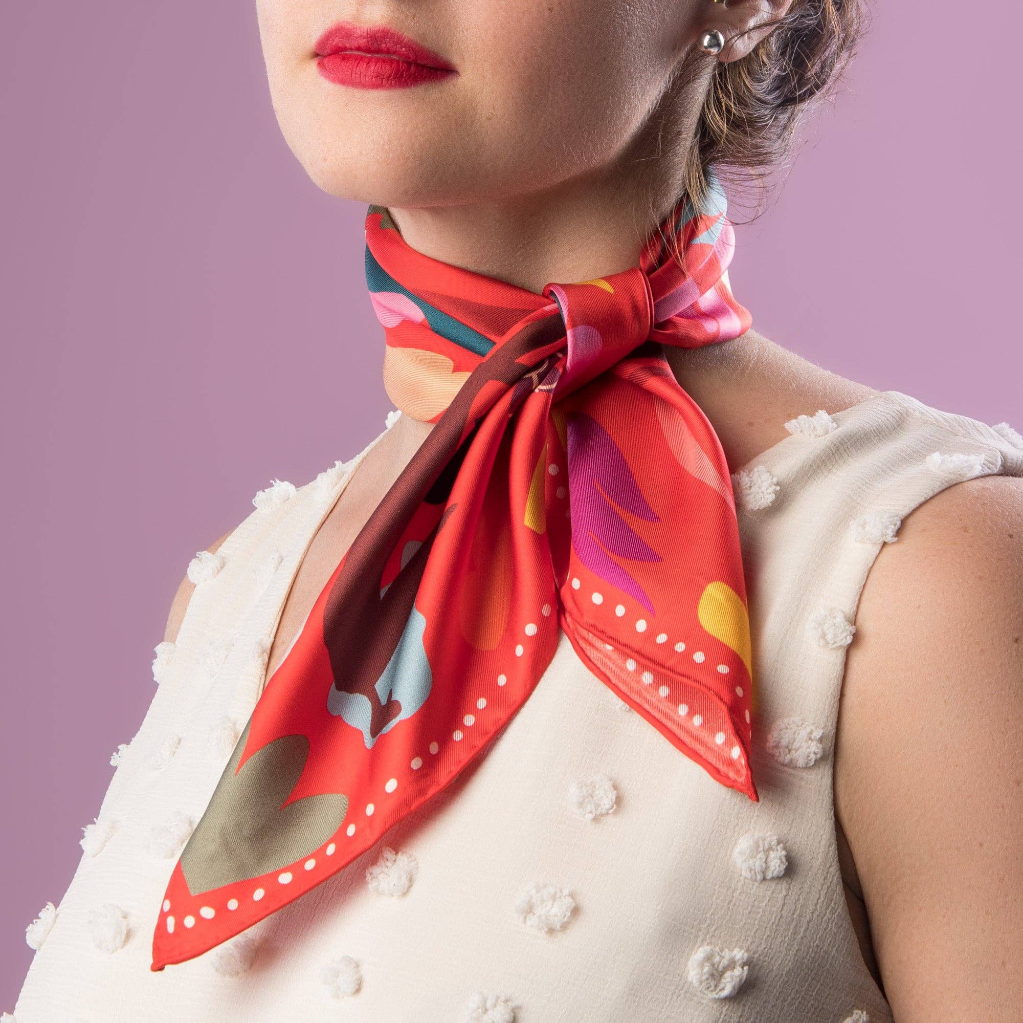 Dora Nola - Wholesale Scarf - Women's - All The Way silk neckerchief 505