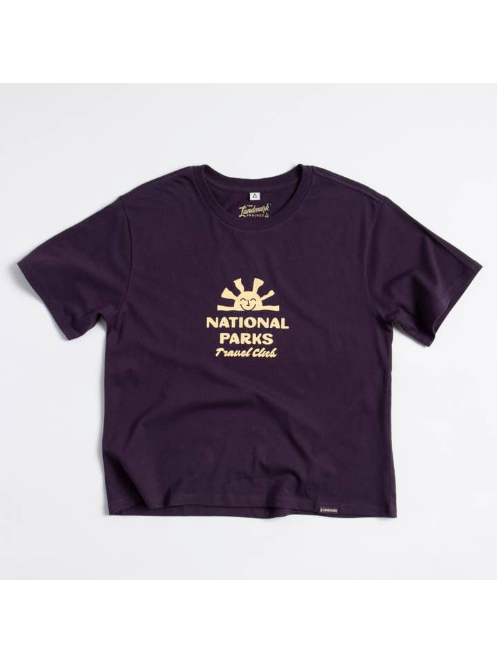 The Landmark Project - Wholesale Screen Printed T-Shirt - Women's - National Parks Travel Club Women's Short Sleeve Boxy Tee
