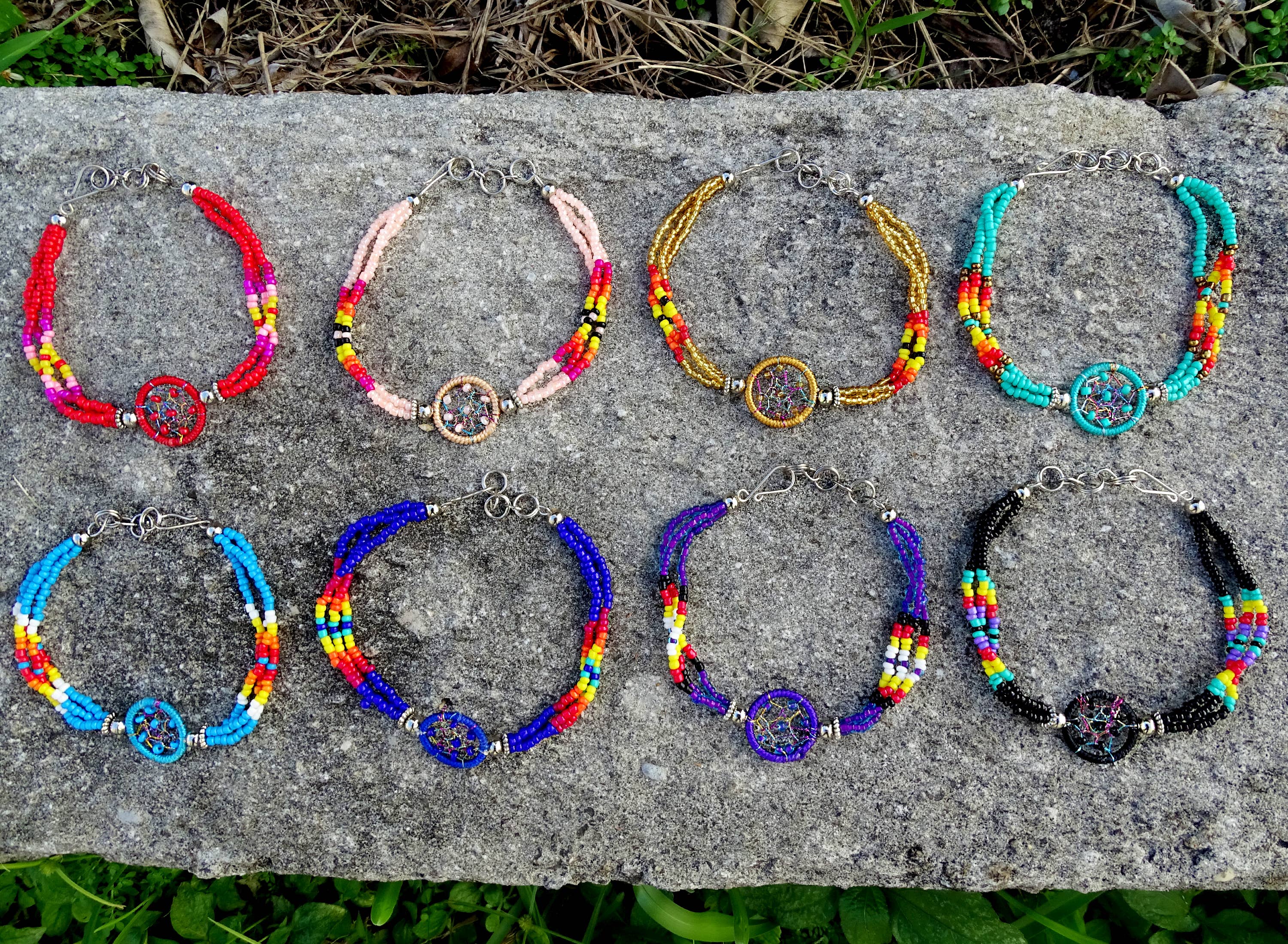 Pichincha - Wholesale Beaded Bracelet - Native Inspired Dream Catcher Beaded Multi Strand Bracelet2