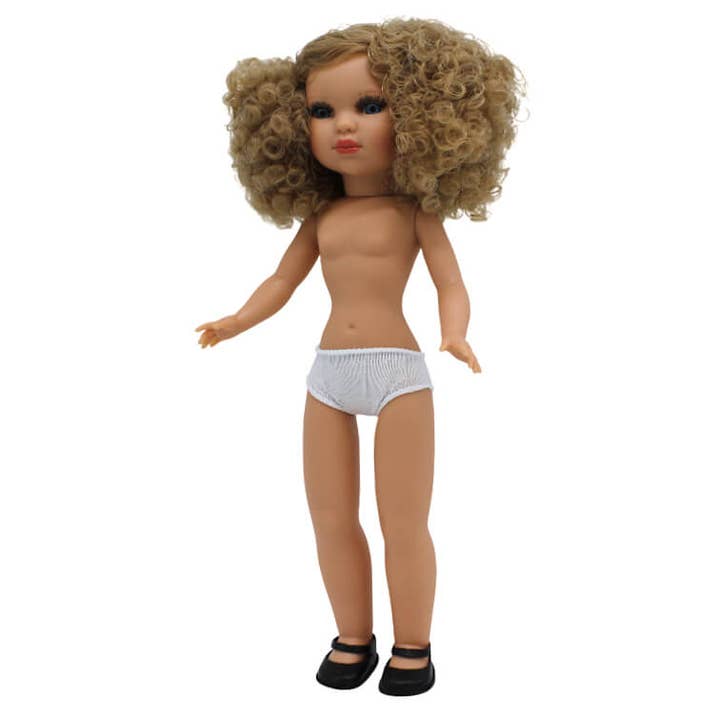 Folk Artesanía Muñecas - Vente Poupée – enfant - Poupée nue Simona Folk Artisanat original cheveux bouclés5