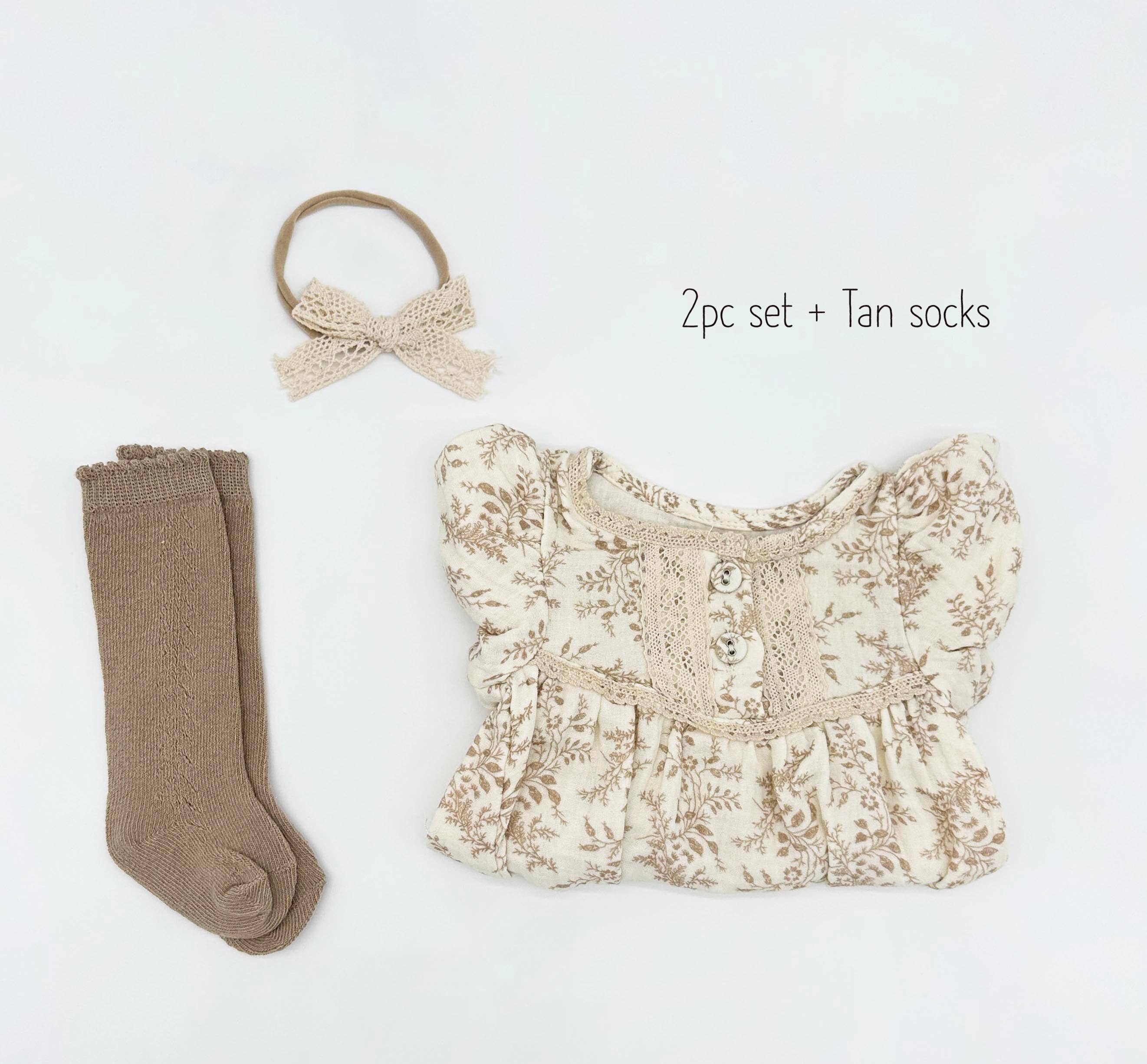 OLIVE & CRADLE - Vente Ensemble de vêtements – bébé - Ensemble Combinaison à Manches Courtes Elodie4