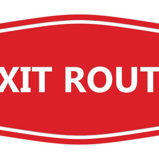 All Quality - Wholesale Sign - Signs ByLITA Fancy Exit Route Sign15