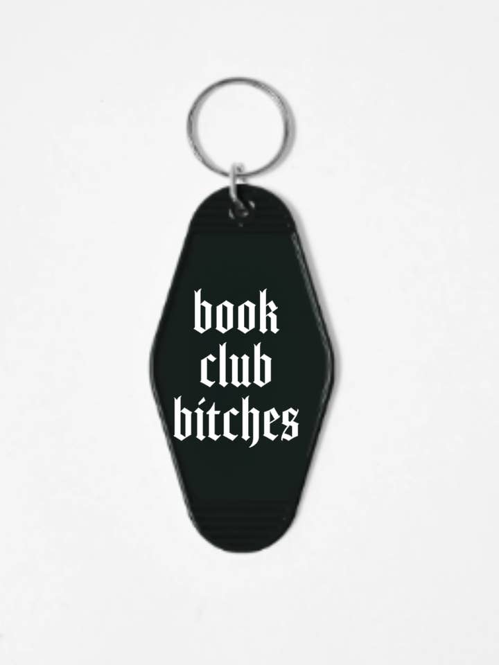 Goth Style, Witch Style, Motel Keychain, Book Club Bitches for wholesale by Wickedly Divine Shop