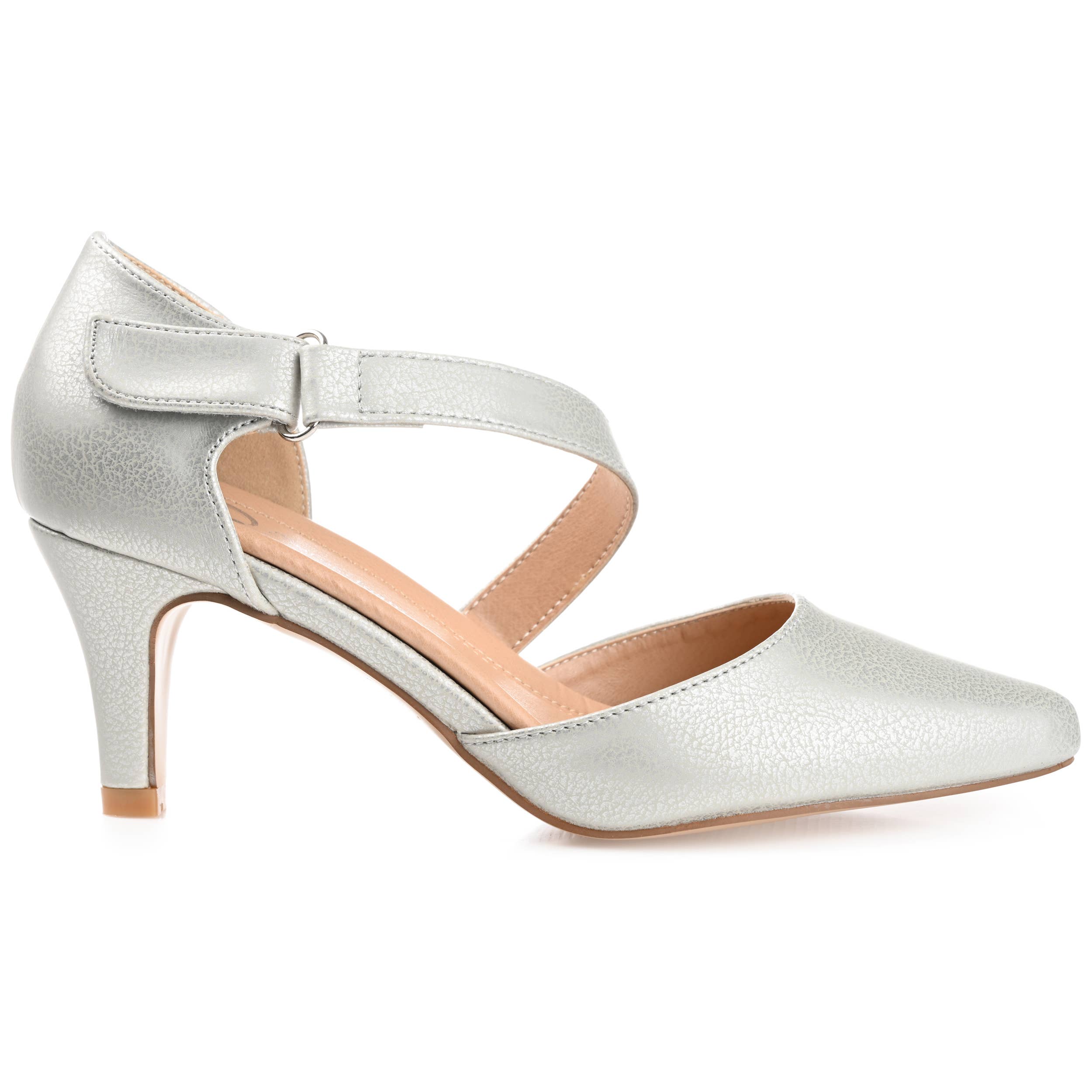 Journee - Wholesale Low Heels - Women's - Tillis D'Orsay Pump Heels In Faux Leather10