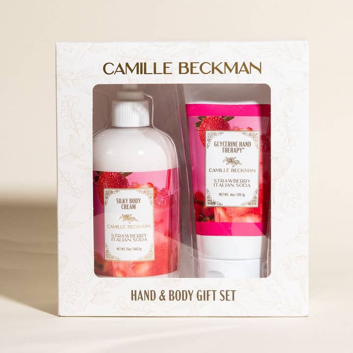 Aardbei Italiaanse Frisdrank Hand- en Lichaam Duet Cadeauset voor wholesale door Camille Beckman