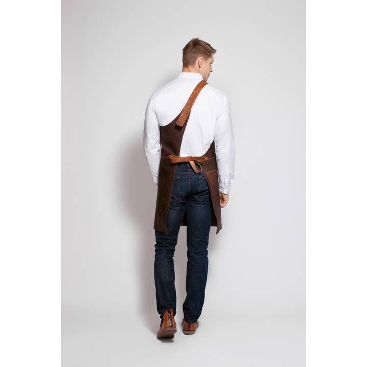 Stalwart Crafts - Wholesale Schort - Lederen traditionele slagerschort met één riem5