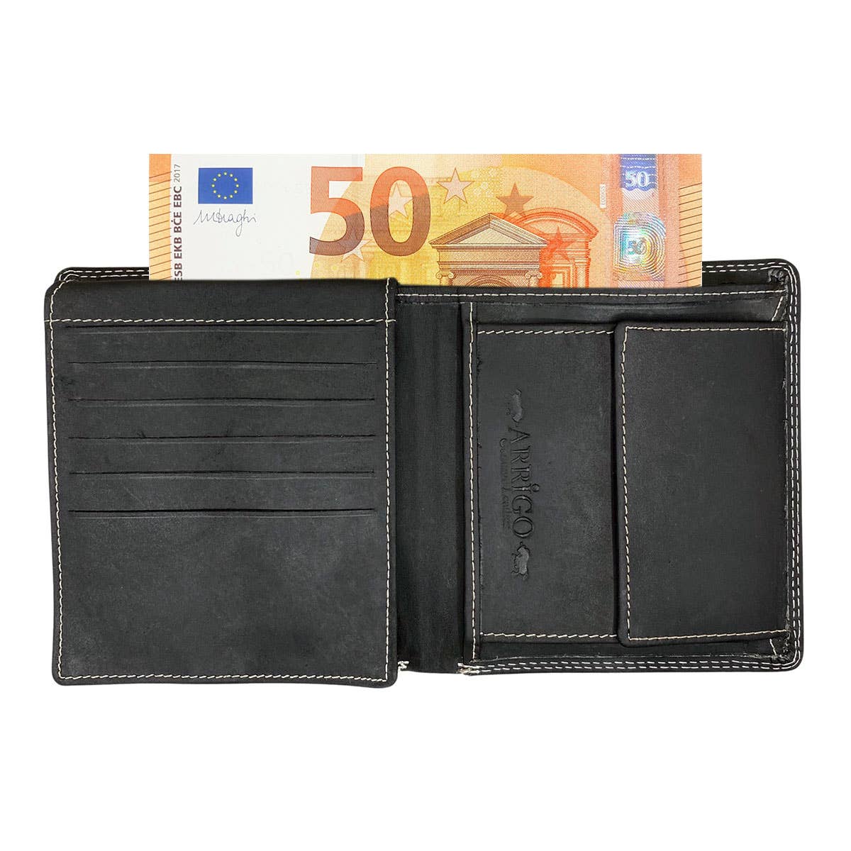 Arrigo - Wholesale Wallet - Men's - Wallet Men Billfold Model - Buffalo Leather - 3 Colours13