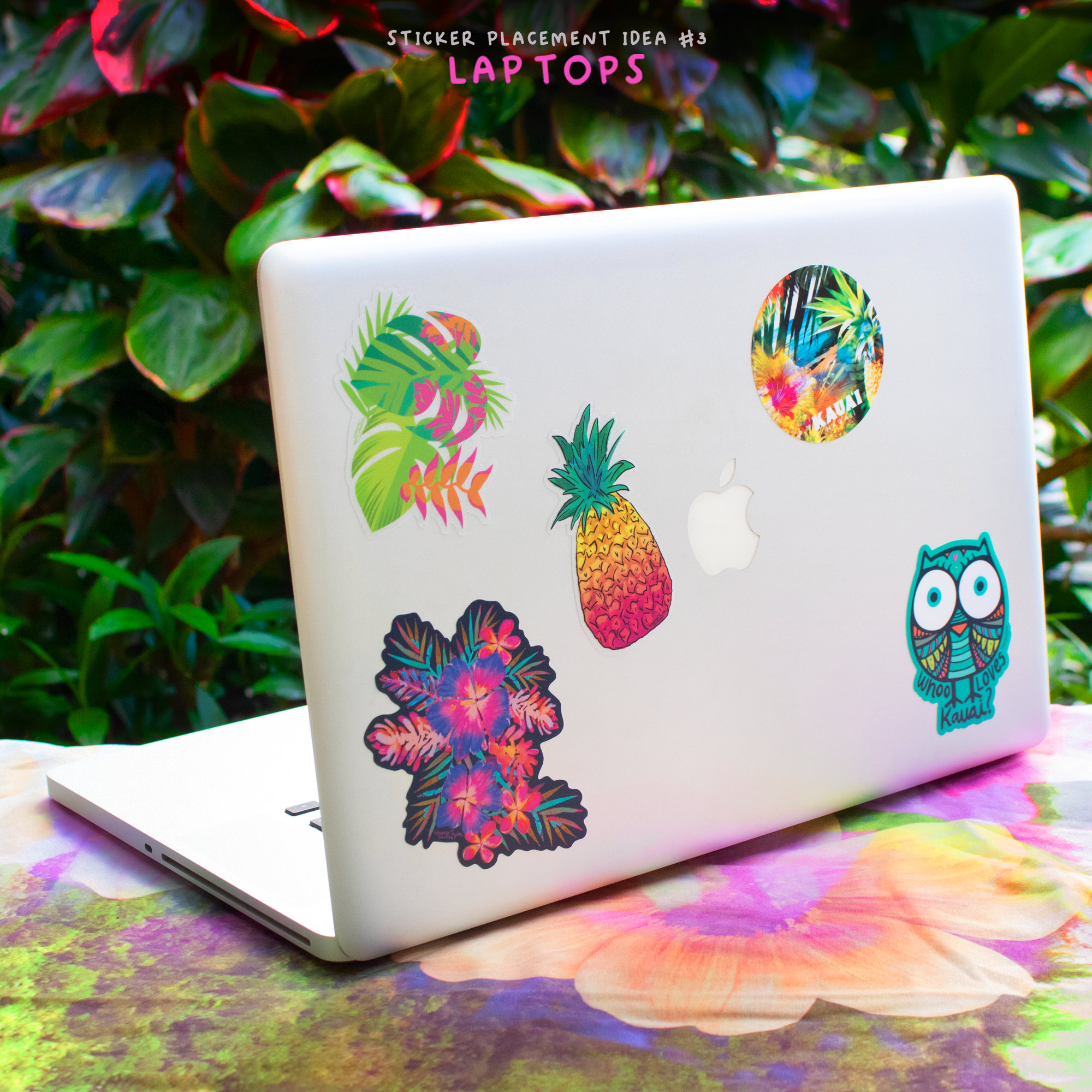 Lauren Taylor Creations - Wholesale Sticker - MONSTERA CLEAR STICKER - SMALL3