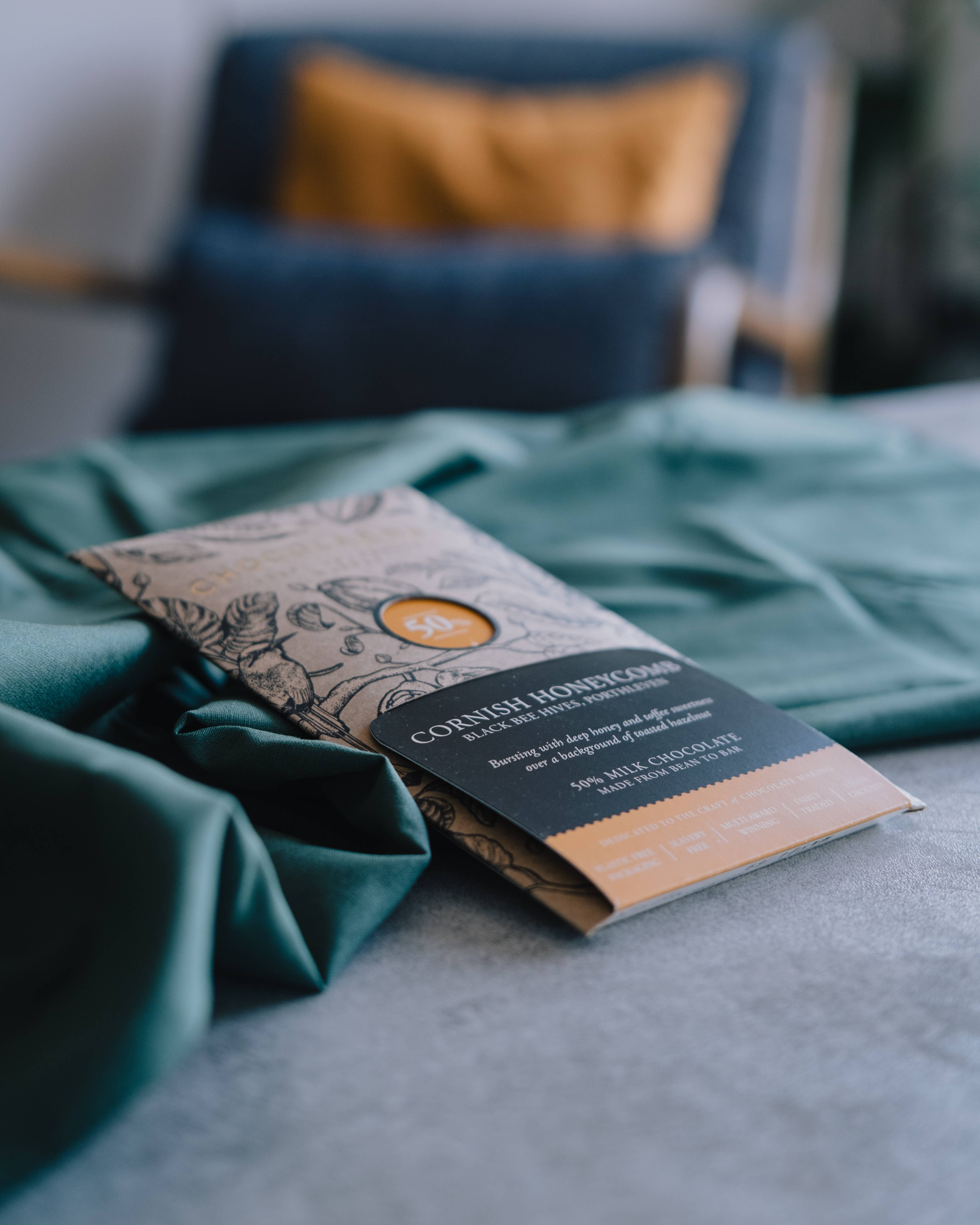 Chocolarder – Engroshandel Chokoladebar – Cornish Honeycomb 50% Mælkechokoladebar2