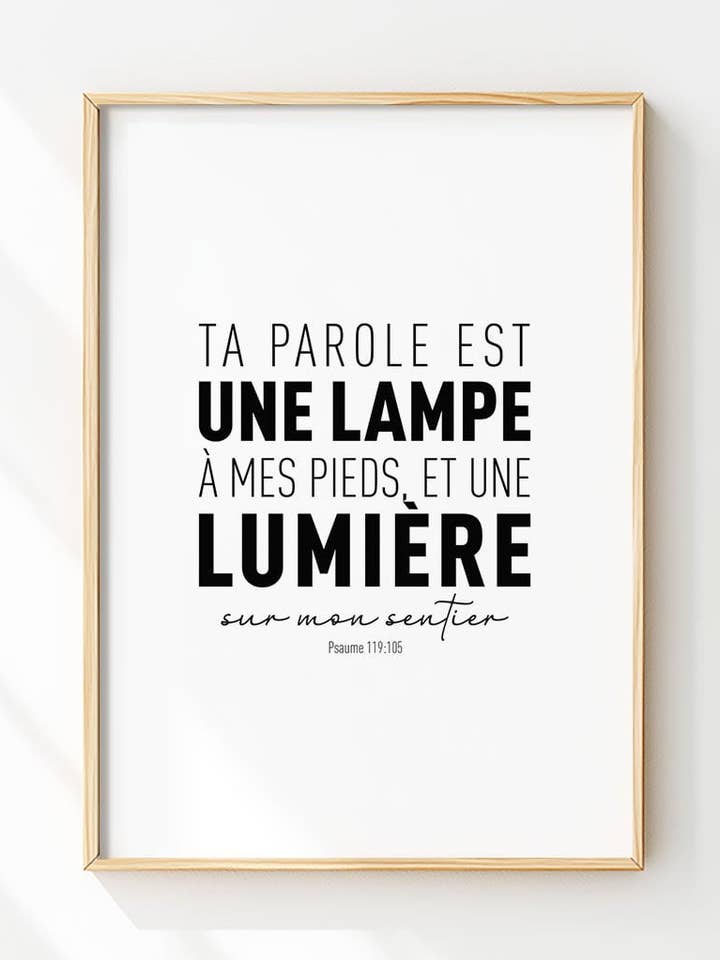 Psalm 119:105 - Christian Display for wholesale by MokaMouse