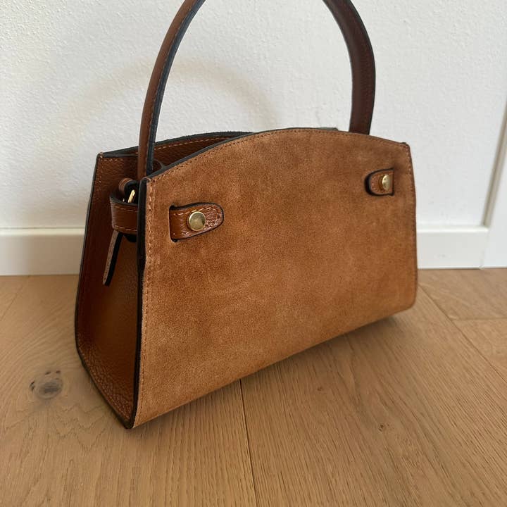 Zhade - Wholesale Top Handle Bag - Women's - AMELIA small- suede13