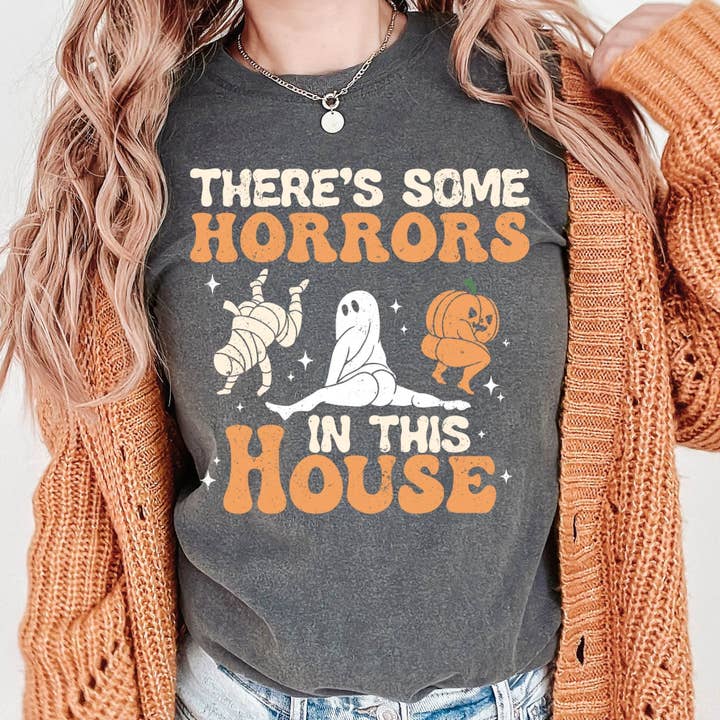 DTF TRANSFER -There's Some Horrors In This House 6022 for wholesale by dBoldTees & DTF Transfers