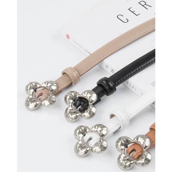 EU003 Ceintures en cuir à boucle trèfle LOOWIE pour la vente par LOOWIE