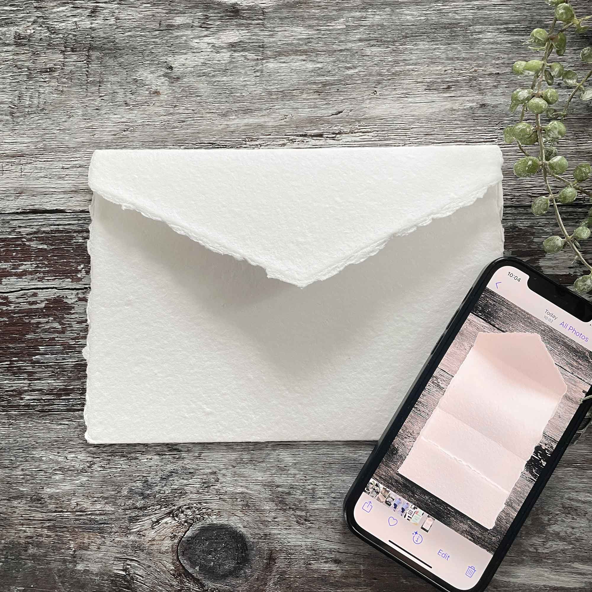 The Natural Paper Company - Vente Invitation - Invitation poche vierge en papier chiffon recyclé en coton2