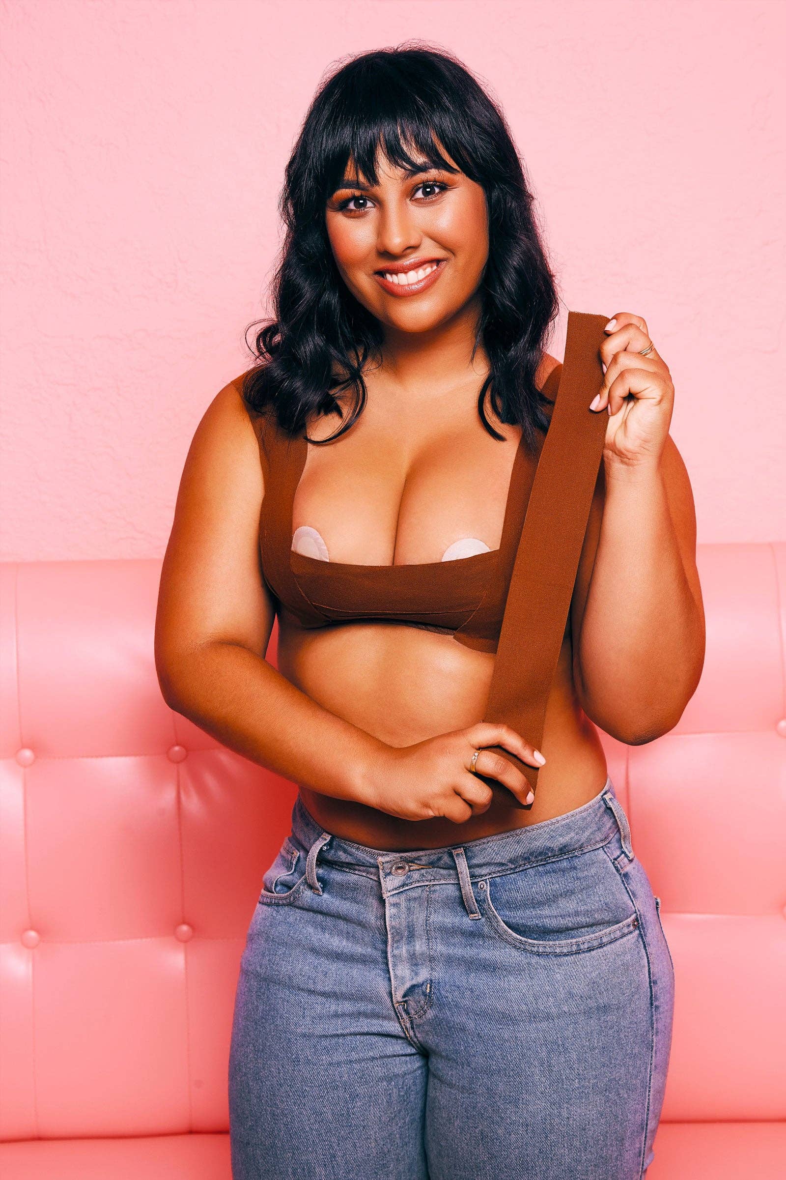 Booby Tape - Venta al por mayor Adhesivo para el pecho - Mujer - Booby Tape Marrón2