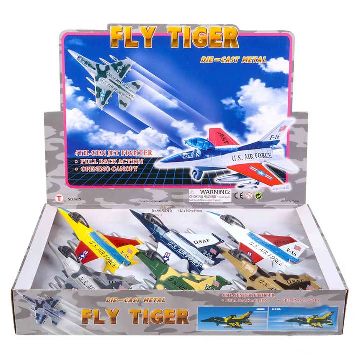 Pagdee Kids Juniors - Wholesale Toy Plane - Kids - DieCast Pullback Fighter Jet Toy