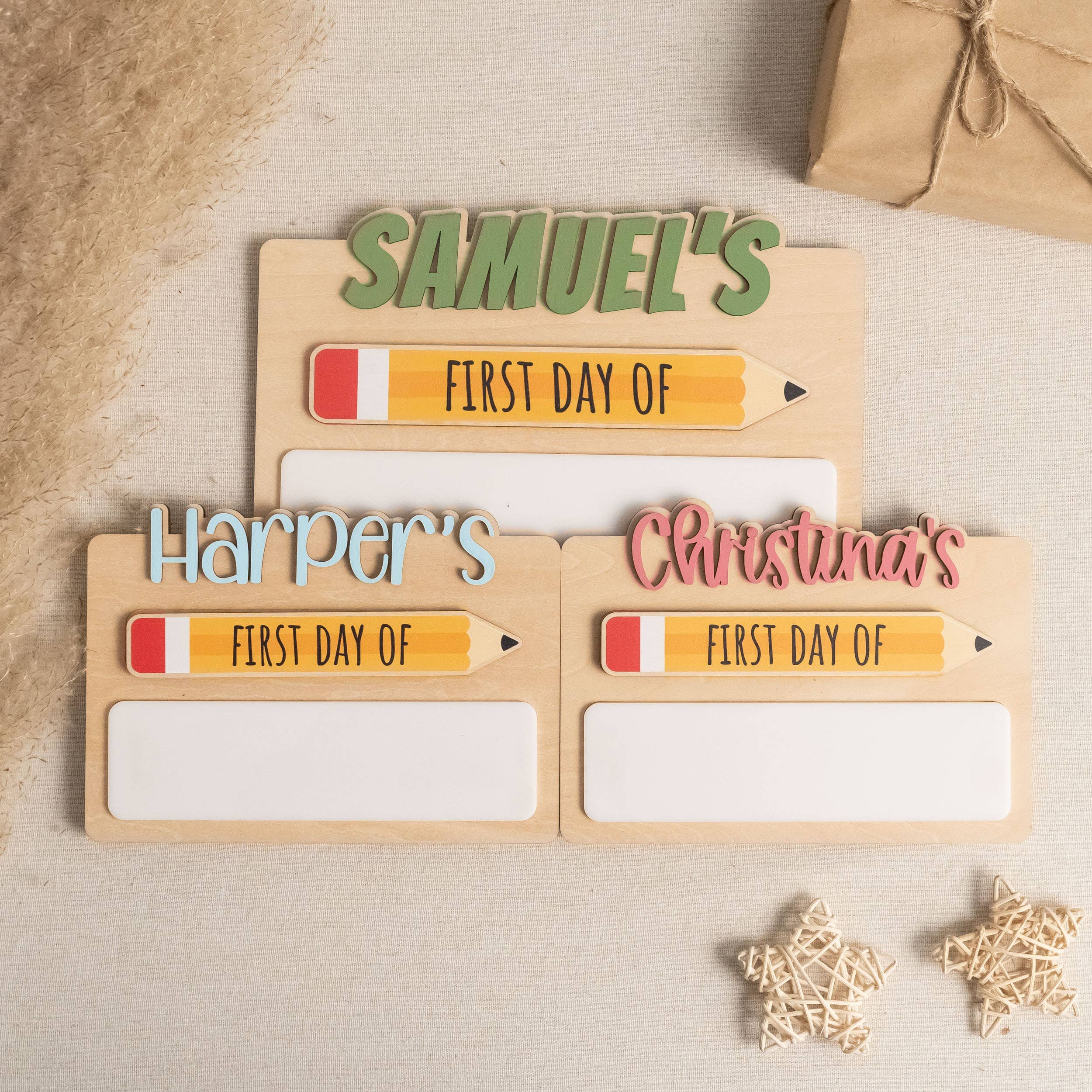 BearCrafts – wholesale Christmas Wall Art – First Day School Sign For Capturing Milestone Memories Y8617