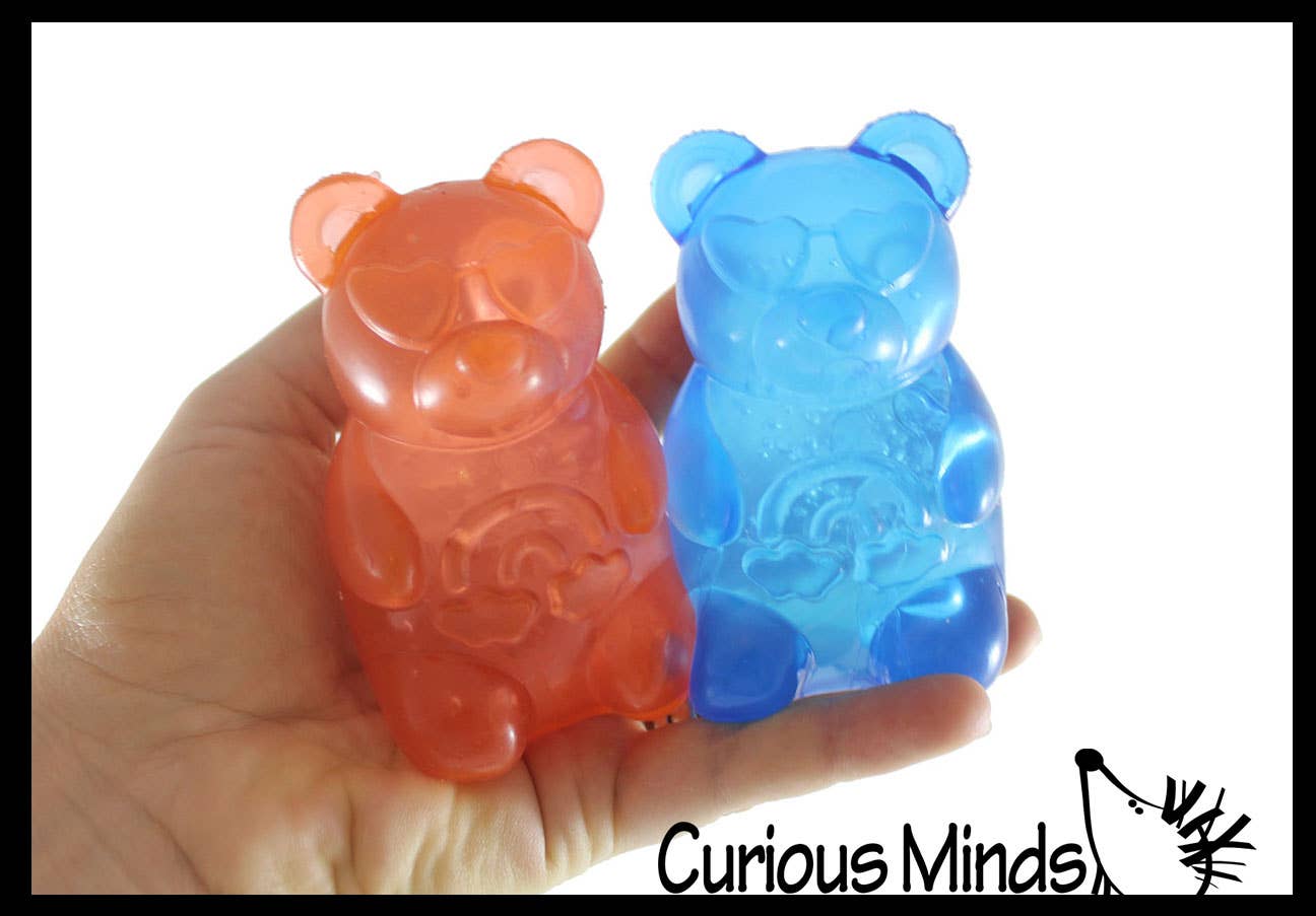Curious Minds Toys - Vente Jouet mou – enfant et bébé - 1 Balle Anti-Stress en Forme d'Ours Gélifié Remplie de Gelée - Jouet Sensoriel Squishy2