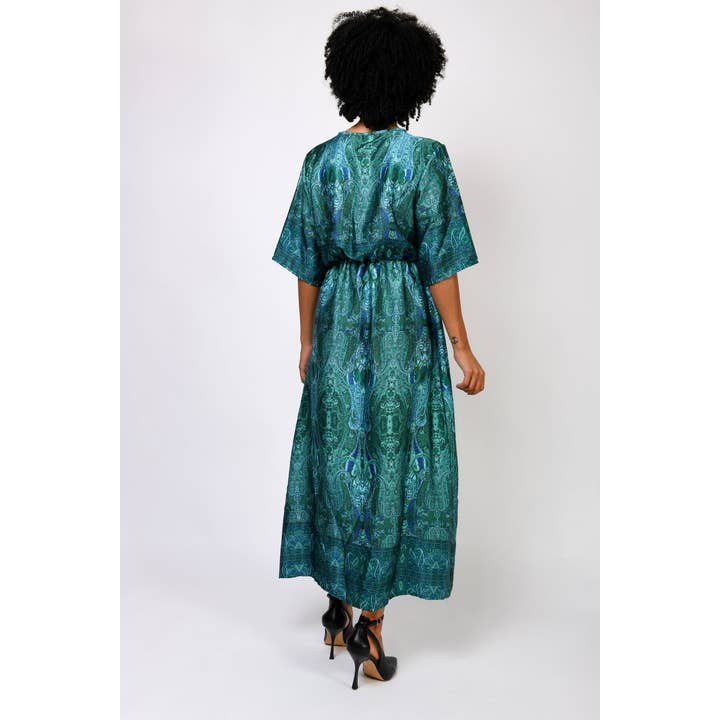 Vestido kimono paisley para venta al por mayor de Nuna Lie