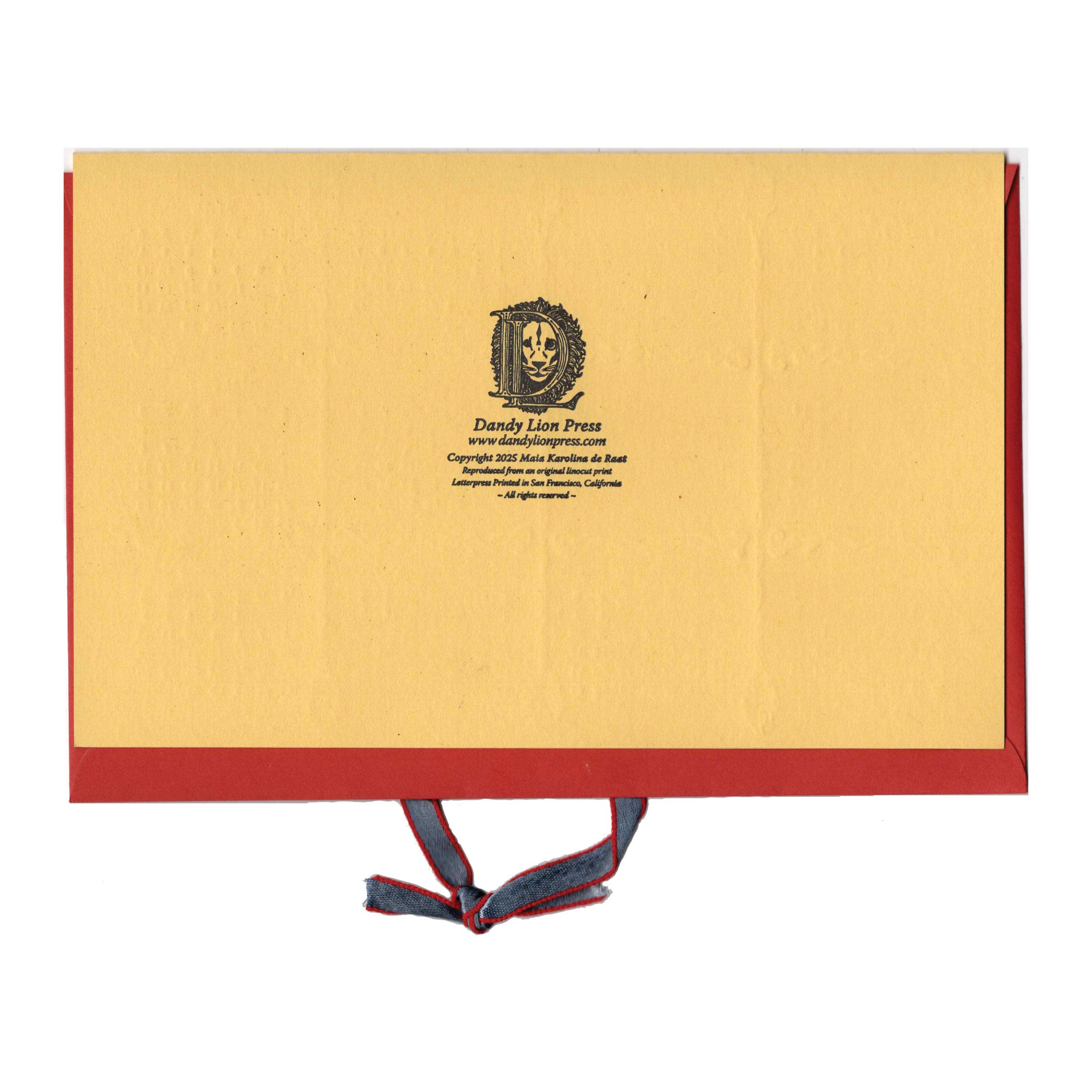 Dandy Lion Press - Wholesale Everyday Greeting Card - Year of the Fire Horse Calendar Card Chinese New Years Card3