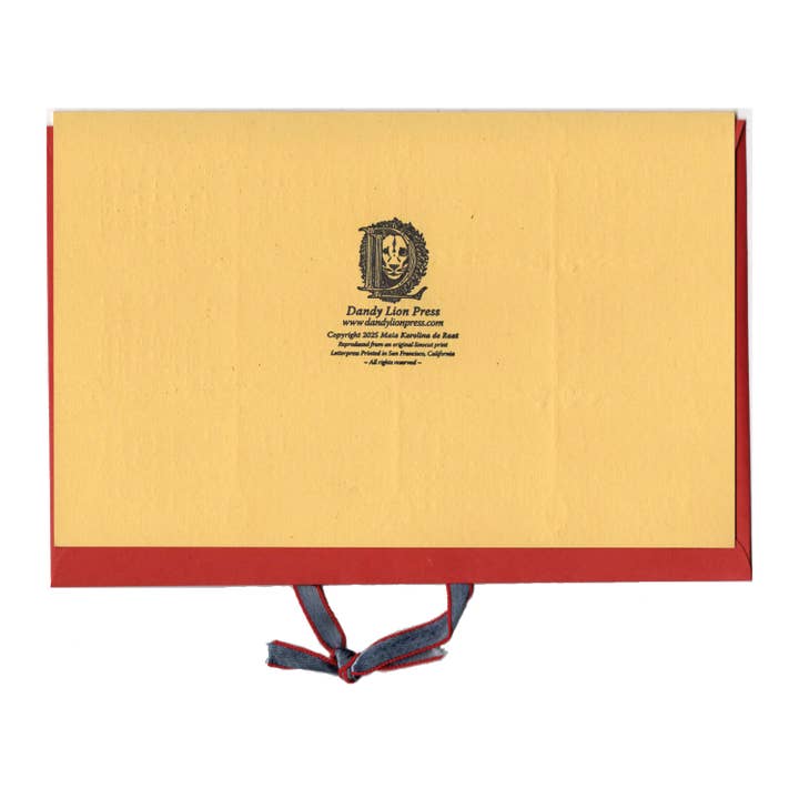 Dandy Lion Press - Wholesale Everyday Greeting Card - Year of the Fire Horse Calendar Card Chinese New Years Card3