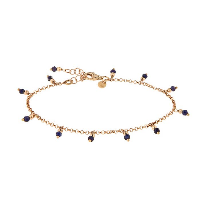 BLUE CUBIC ZIRCONIA DROPS BRACELET for wholesale by GENNY.PI Gioielli Milano