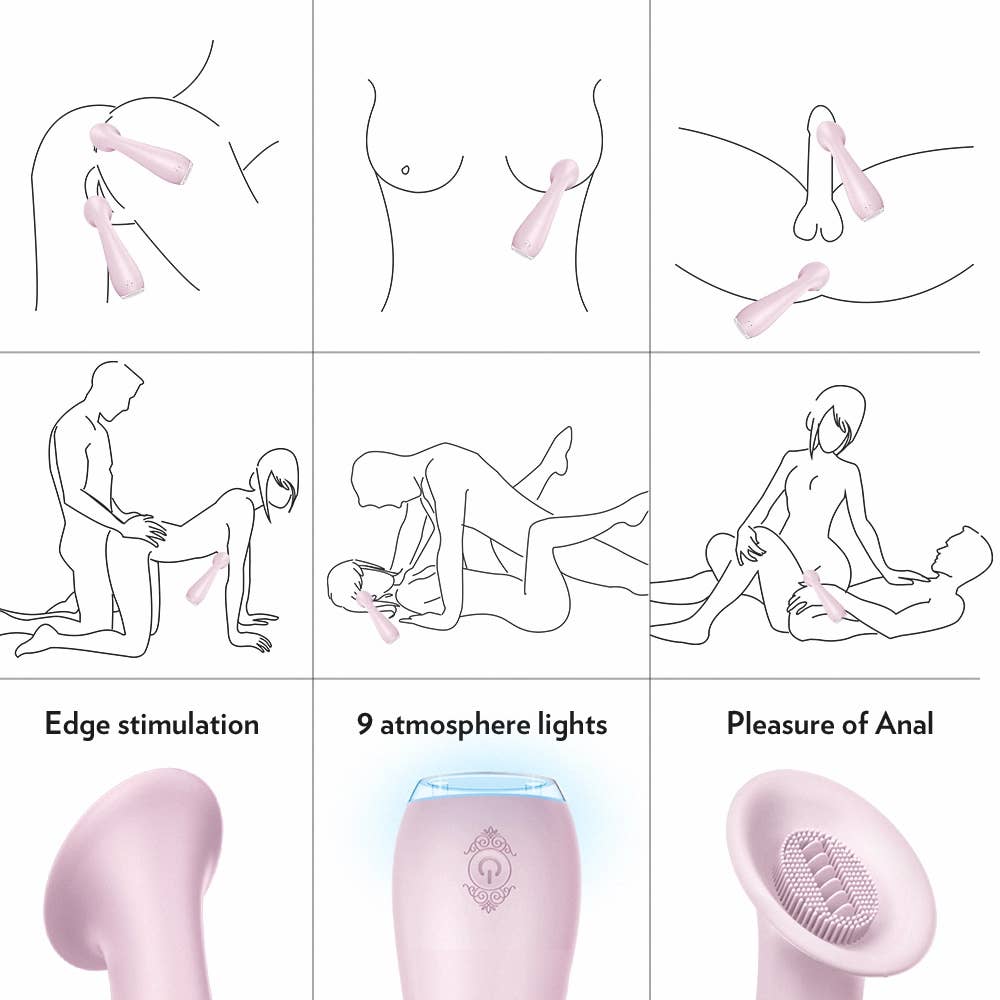 Seductive Boudoir – Engroshandel Sexlegetøj – Sunflower japansk vibrator med sugende tunge til klitoris7