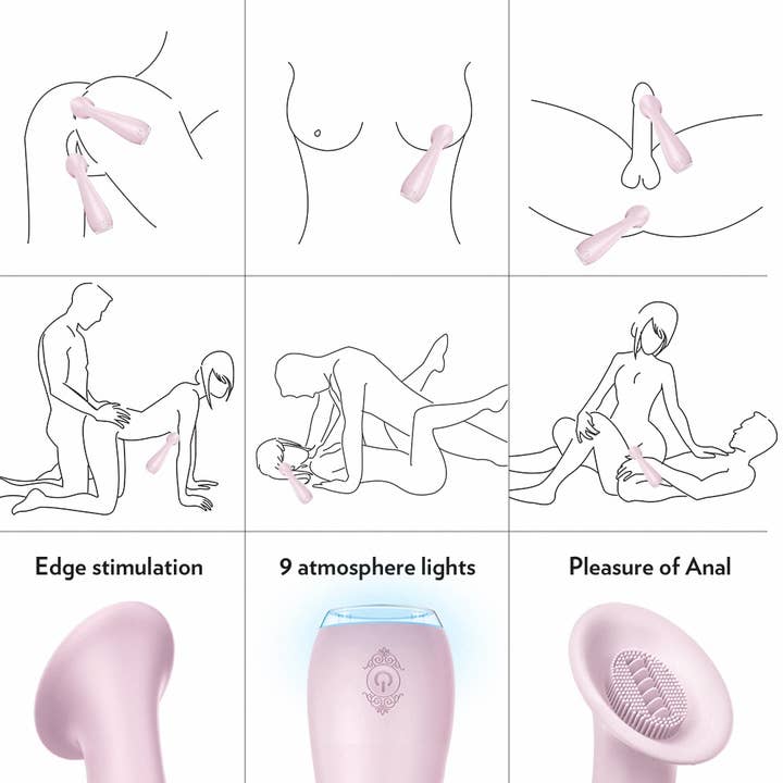 Seductive Boudoir – Engroshandel Sexlegetøj – Sunflower japansk vibrator med sugende tunge til klitoris7