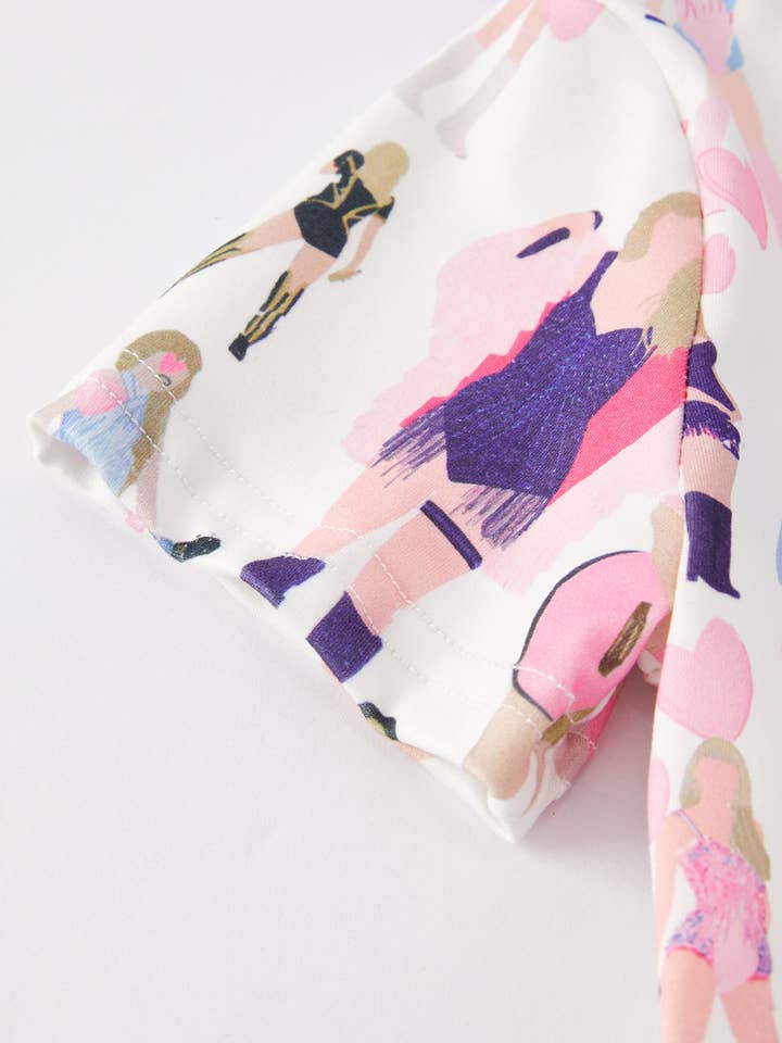 Rylee Faith Designs - Wholesale Dress - Kids - TS Print Milk Silk Short Sleeve Print Girls Dress10