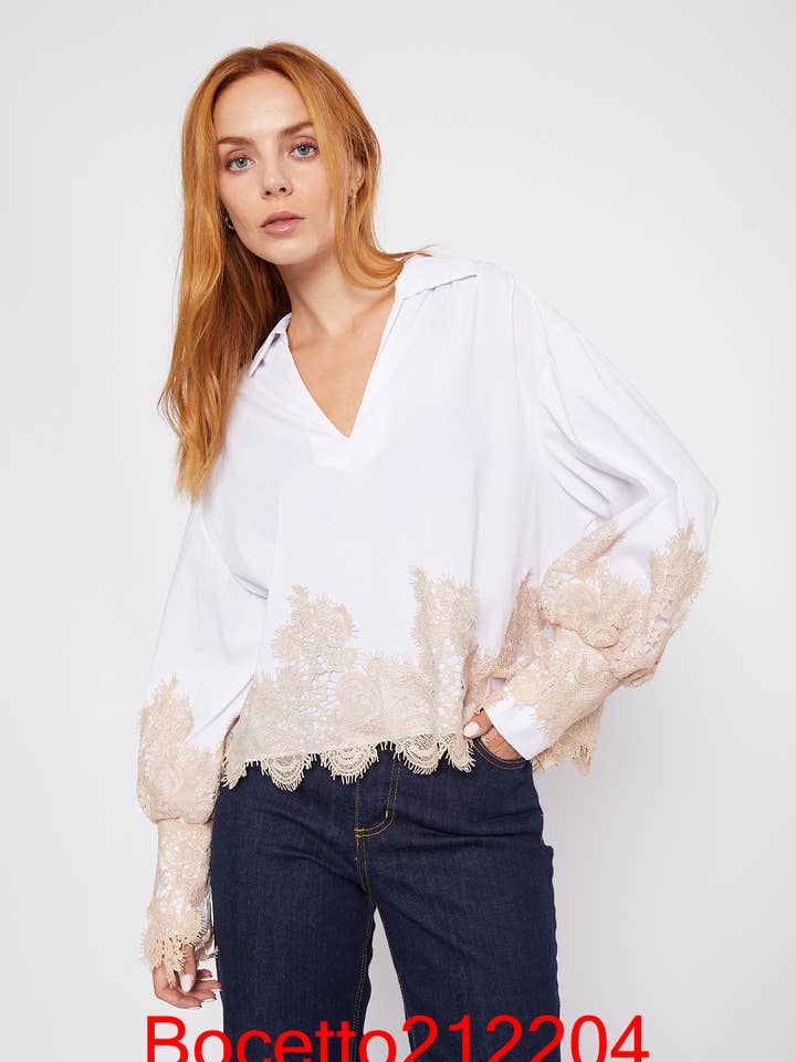 Lace Shirt for wholesale by Bocetto