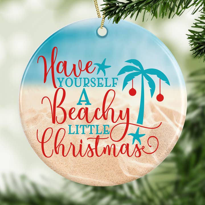Regalati un ornamento natalizio da spiaggia per la vendita all'ingrosso da parte di Potter's Printing