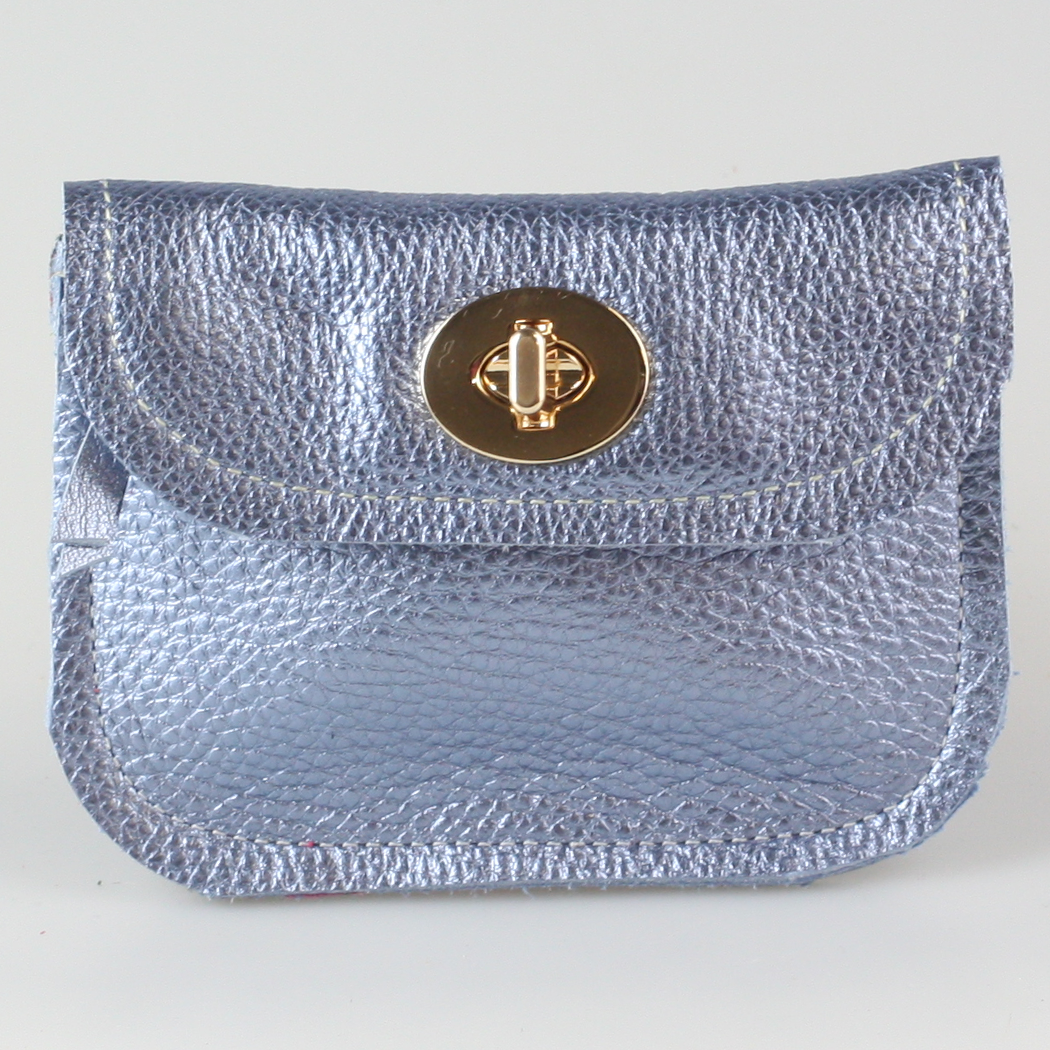 Zina Kao Exclusives - Wholesale Wallet - Women's - The Turnlock Metallic Leather Wallets: 3 sizes!2