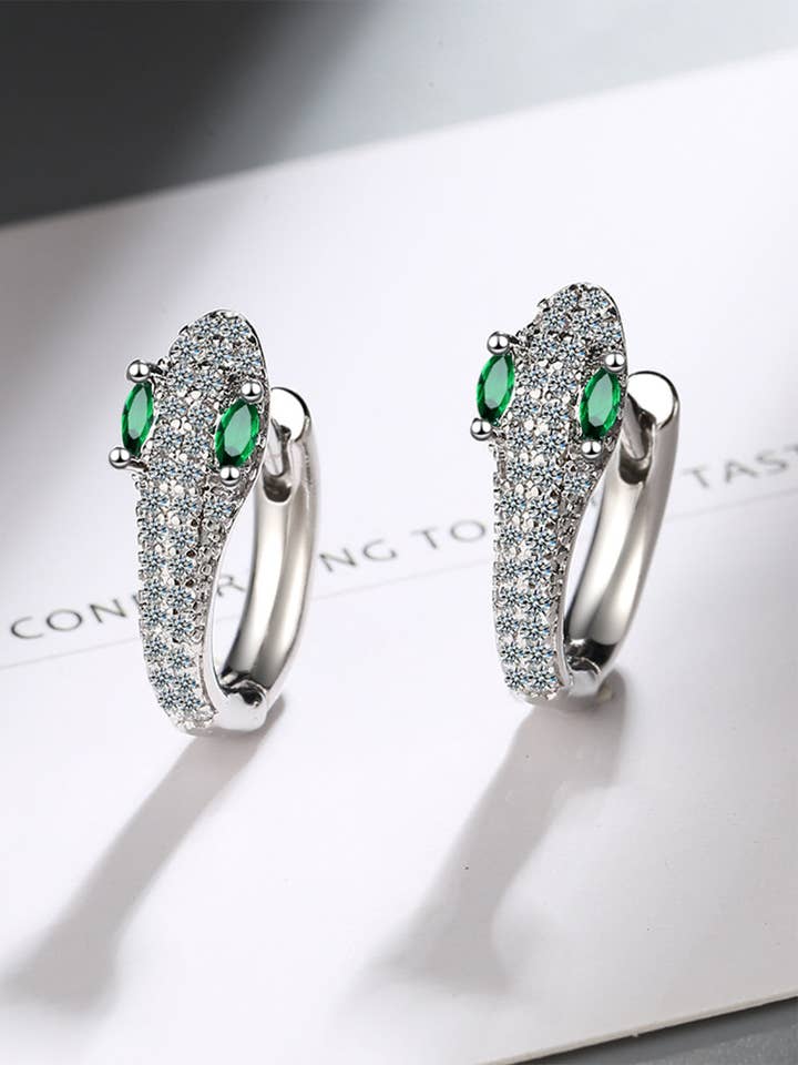 Originale Rhinestone Snake Shape Øreringe for engroshandel hos VividLux