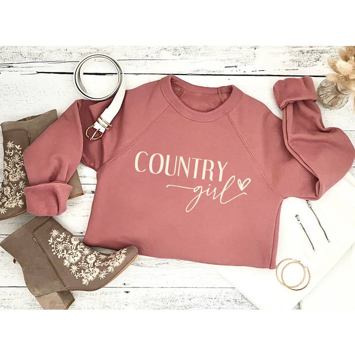 Country Girl Sweatshirt | Southern Girl | Graphic Sweatshirt for wholesale by ellembee gift