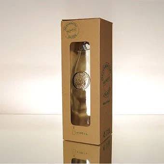 Jarapa - Vendita all'ingrosso Borraccia per succo/latte - Bottiglia Autentica in Vetro Riciclato con Tappo a Clip 1 Litro0