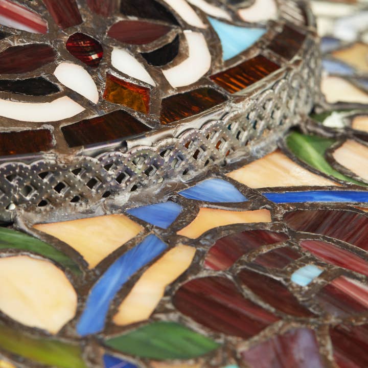 River of Goods - Wholesale Accent/Desk Lamp - 27.5"H Parisian Antique Bell Shade Stained Glass Table Lamp9